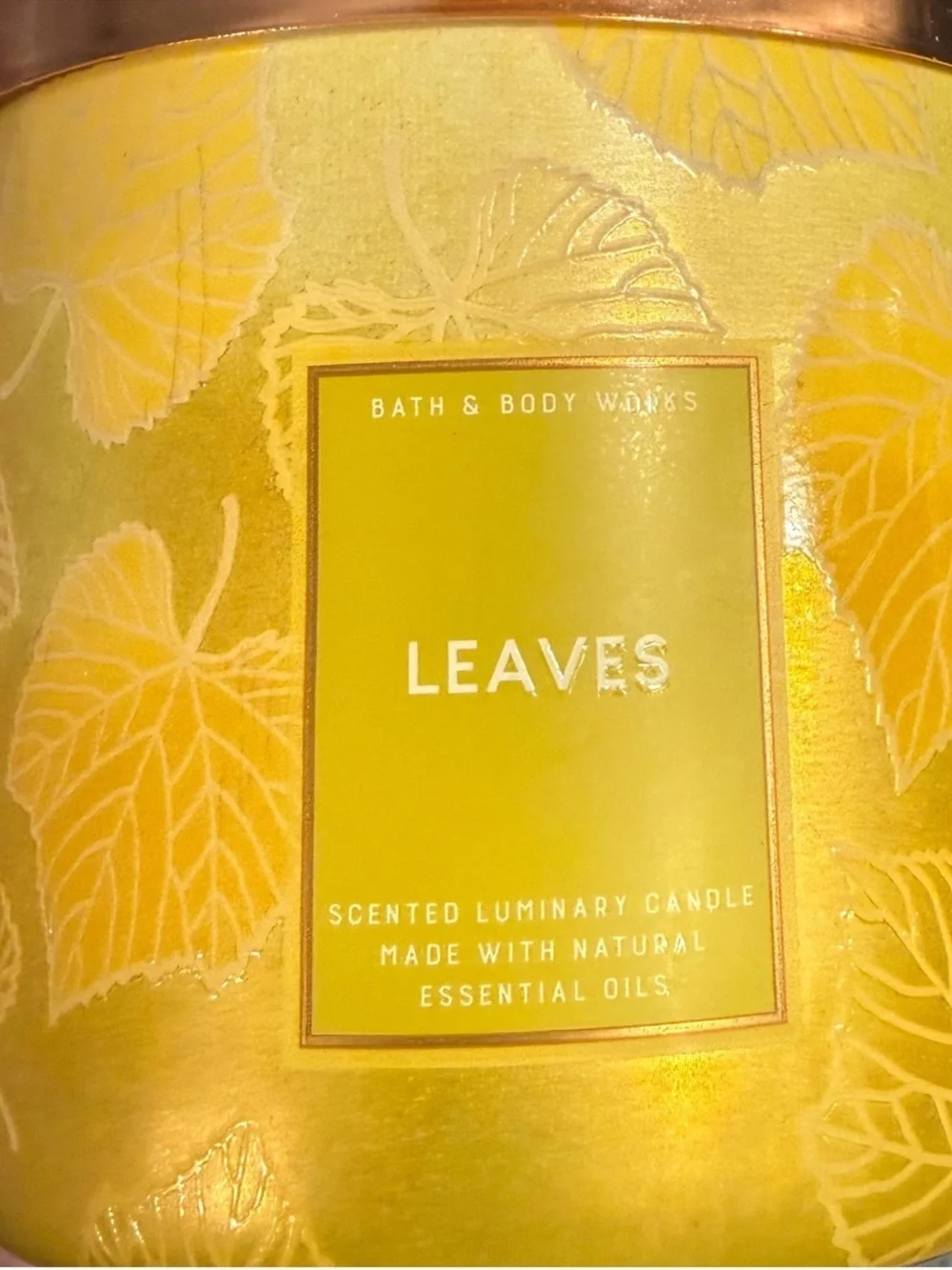 Leaves Candle